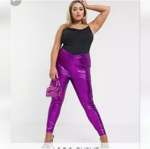 RARE HTF !! Like new Asos glitter pull on pants size 14 fit me at 18